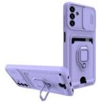 Coque avec support annulaire pour Samsung Galaxy A13 5G/A04s - Violet