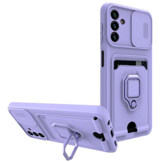 Coque avec support annulaire pour Samsung Galaxy A13 5G/A04s - Violet