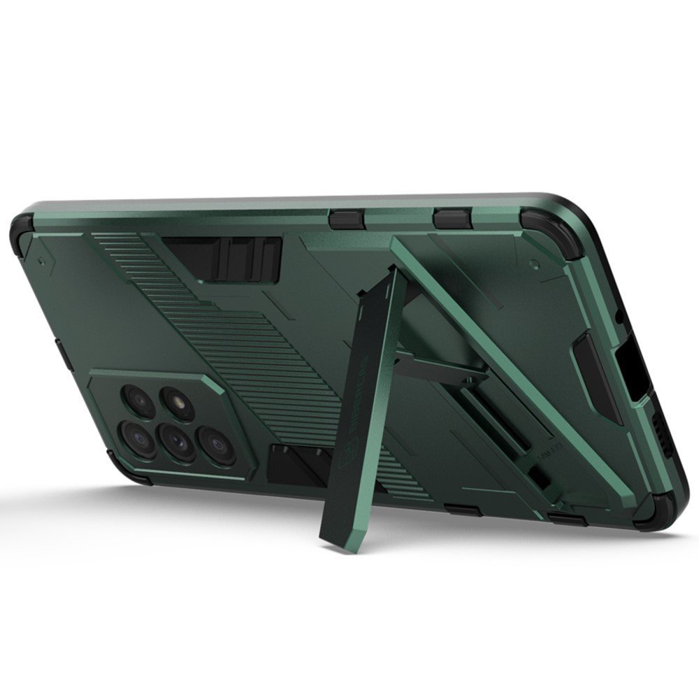 Hands-free Kickstand Design Anti-fall Protection TPU + PC Hybrid Phone Case Shell for Samsung Galaxy A73 5G - Green – Image 3