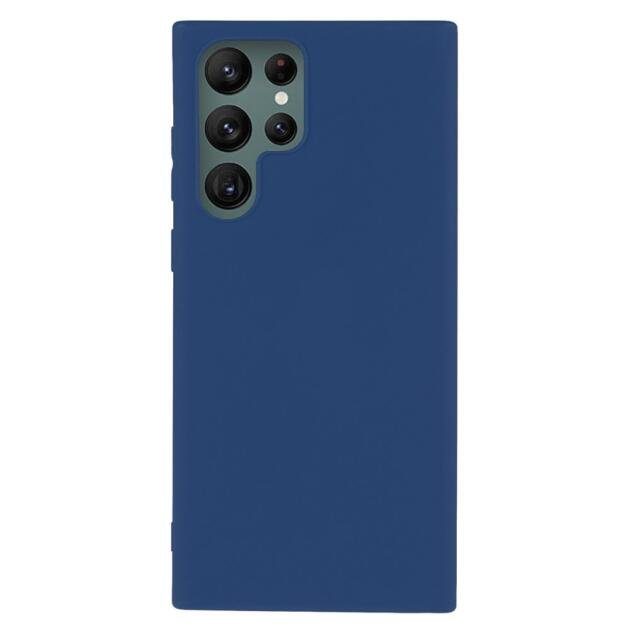 Coque TPU mat pour Samsung Galaxy S22/S22 Ultra 5G - Bleu Foncé