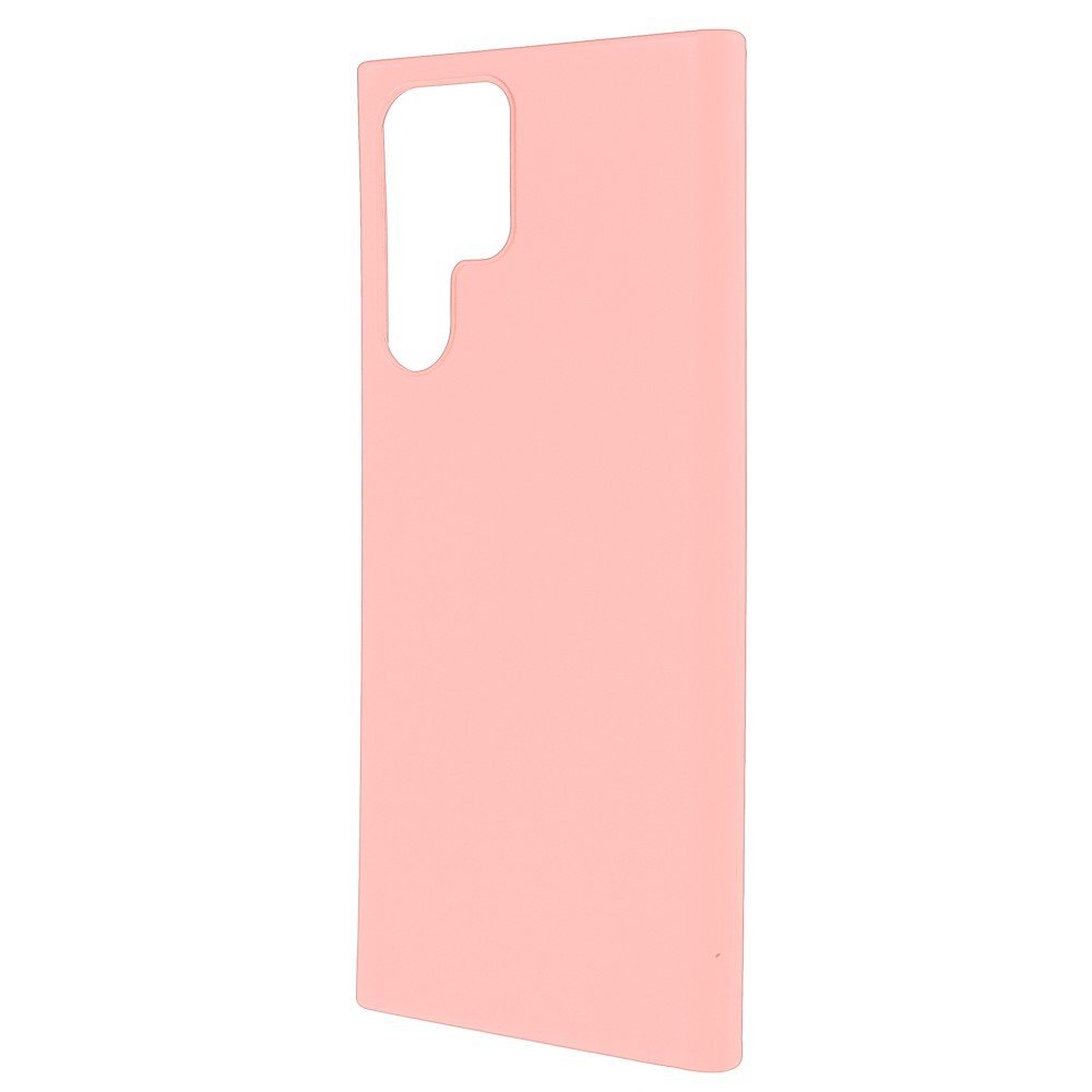 For Samsung Galaxy S22 S22 Ultra 5G Slim Fit Soft TPU Phone Back Cover Protective Matte Finish Coating Case - Light Pink – Image 2