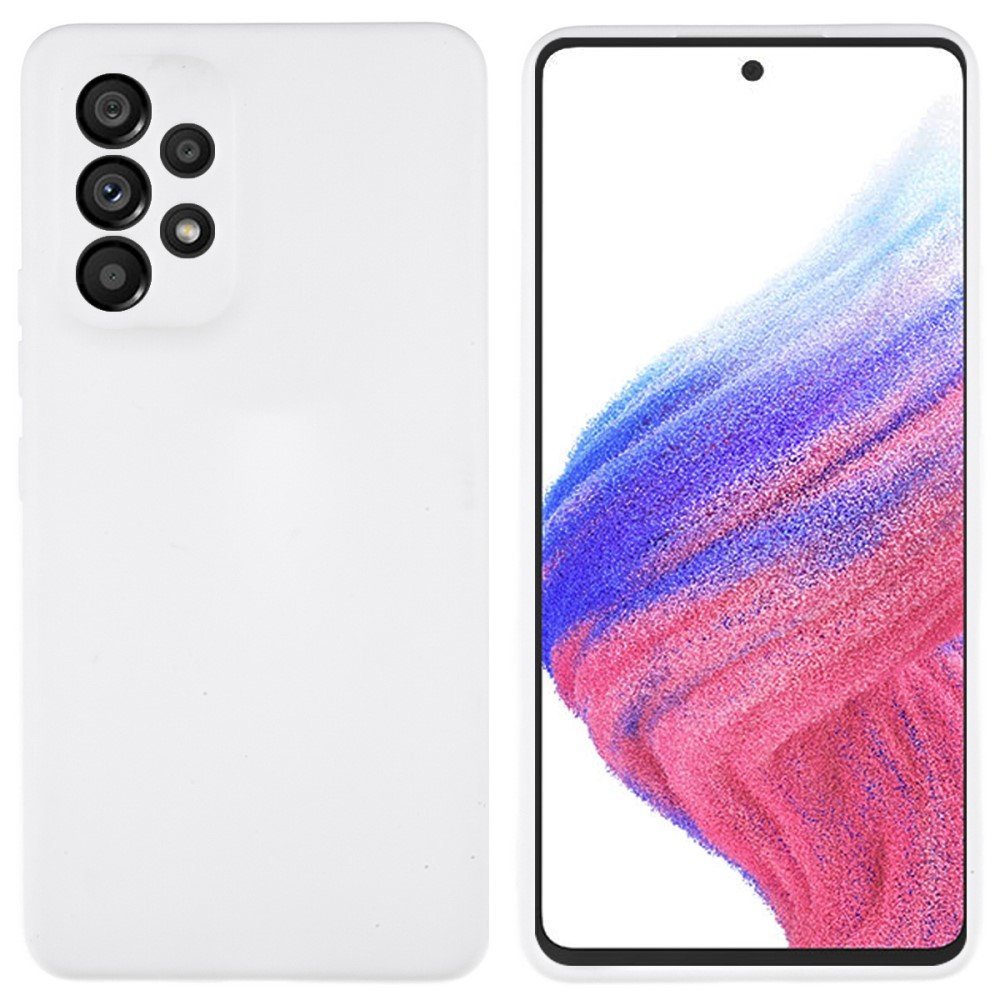 For Samsung Galaxy A33 5G Candy Color Soft TPU Phone Case Anti-drop Back Cover - White