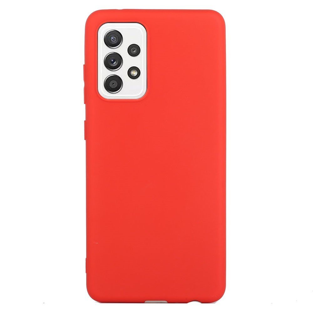 For Samsung Galaxy A33 5G Candy Color Soft TPU Phone Case Anti-drop Back Cover - Red