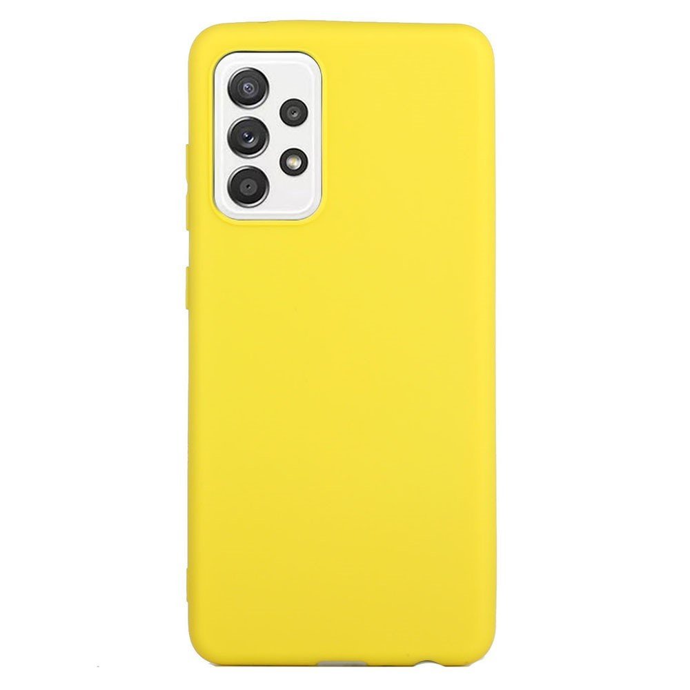 For Samsung Galaxy A33 5G Candy Color Soft TPU Phone Case Anti-drop Back Cover - Yellow