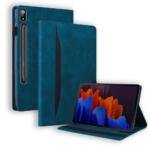 Étui en cuir pour Samsung Galaxy Tab S8 Ultra - Bleu