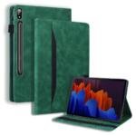 Étui en cuir pour Samsung Galaxy Tab S8 Ultra - Vert