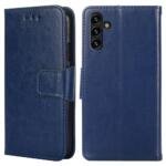 Étui portefeuille en cuir pour Samsung Galaxy A13 5G/A04s - Saphir