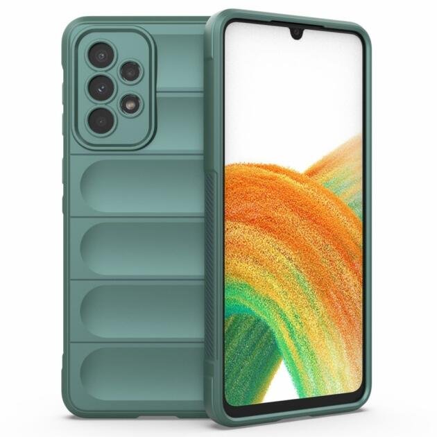 Coque TPU robuste pour Samsung Galaxy A73 5G - Vert