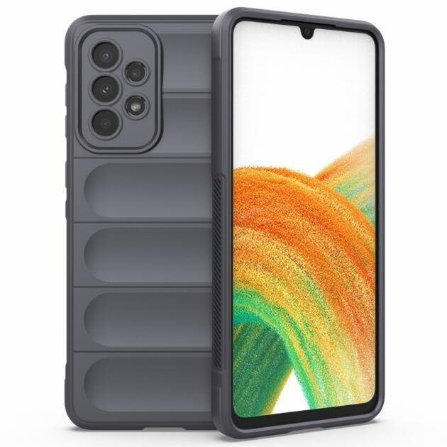 Coque TPU robuste pour Samsung Galaxy A73 5G - Gris Foncé