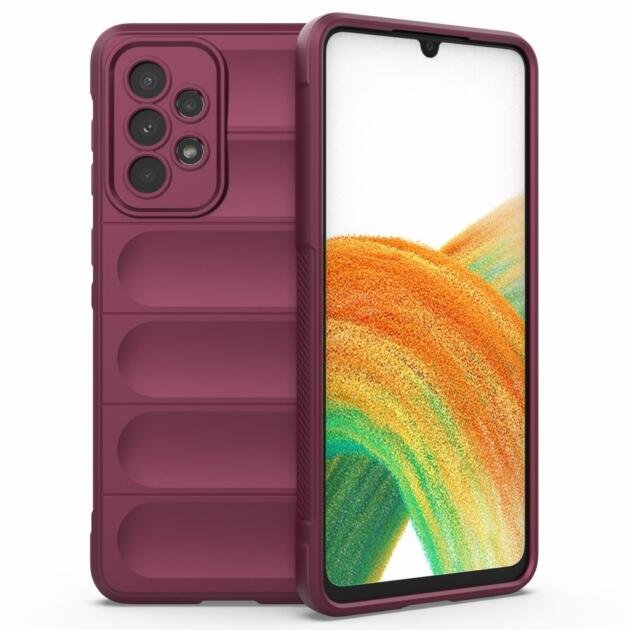 Coque TPU robuste pour Samsung Galaxy A33 5G - Bordeaux