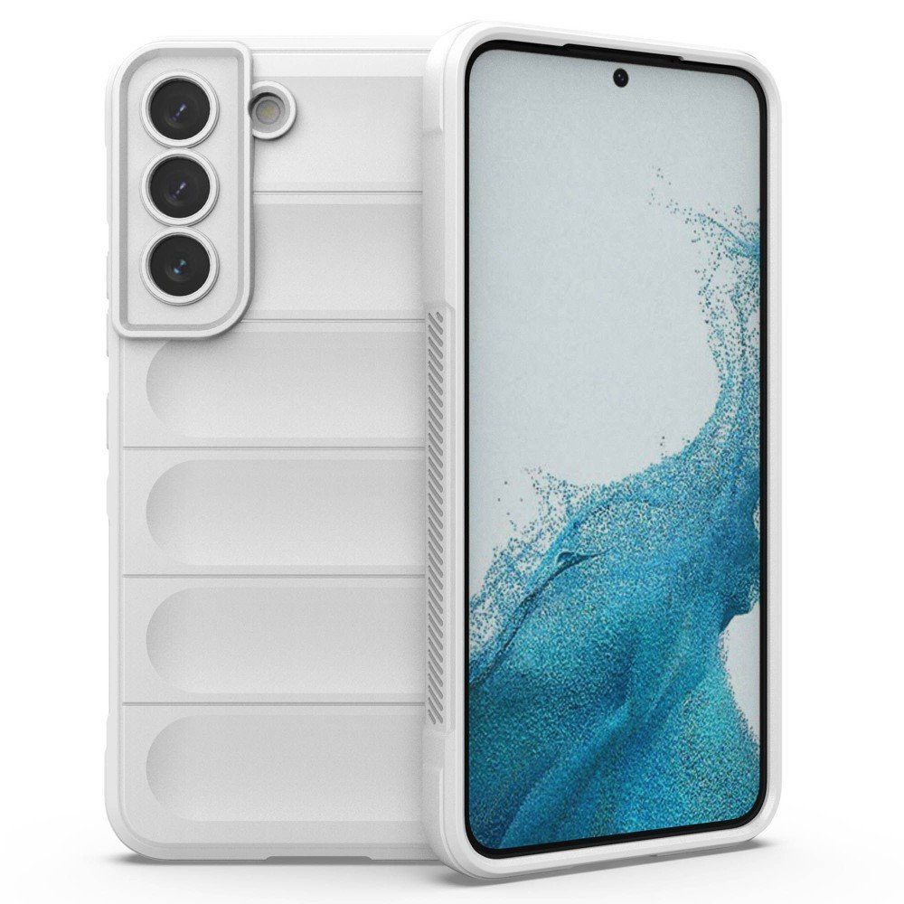 Flexible TPU Case for Samsung Galaxy S22+ 5G Shockproof Phone Shell Anti-drop Rugged Back Cover Phone Protector - White