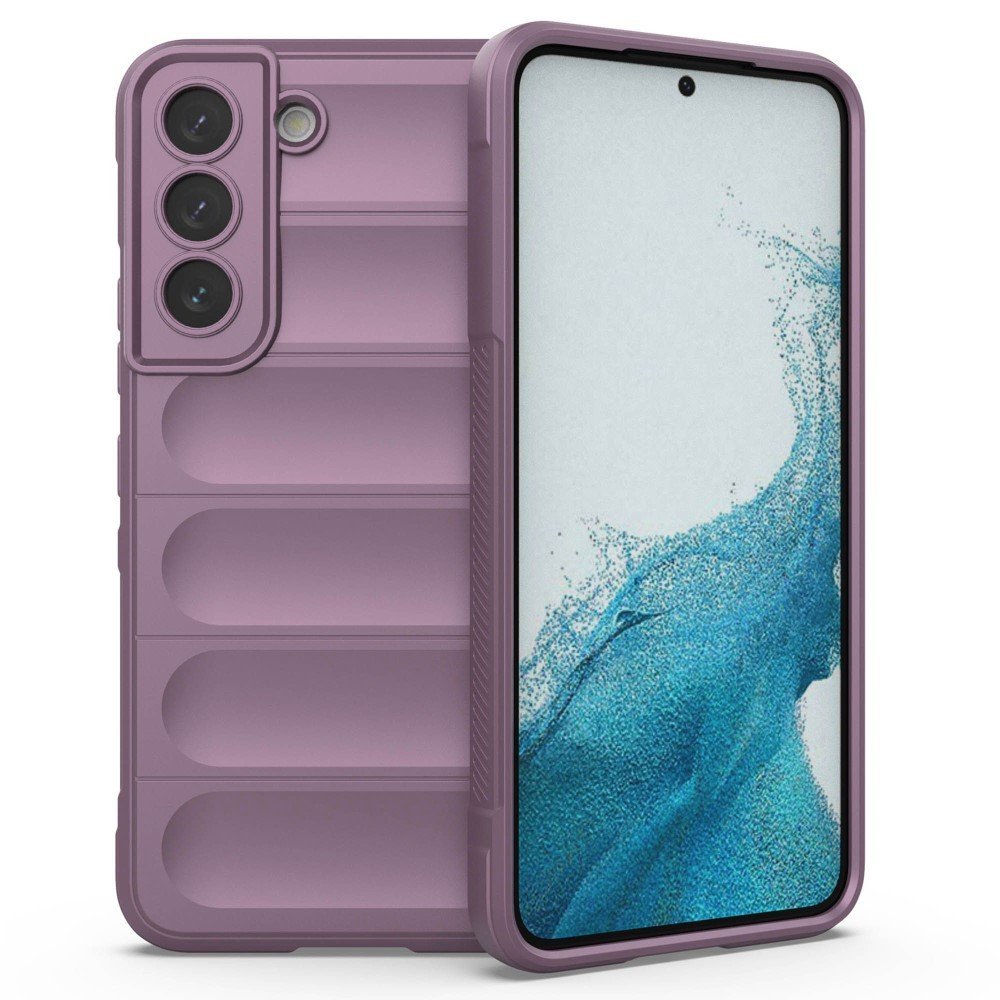 Flexible TPU Case for Samsung Galaxy S22+ 5G Shockproof Phone Shell Anti-drop Rugged Back Cover Phone Protector - Light Purple