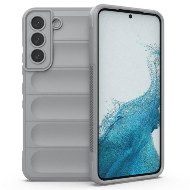 Coque TPU robuste pour Samsung Galaxy S22+ 5G - Gris Clair