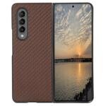 Coque en cuir pour Samsung Galaxy Z Fold4 5G - Marron