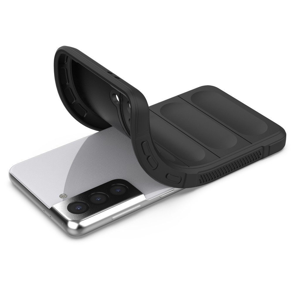 For Samsung Galaxy S21 5G Rugged Soft TPU Back Cover Shockproof Anti-wear Phone Shell Case - White – Image 3