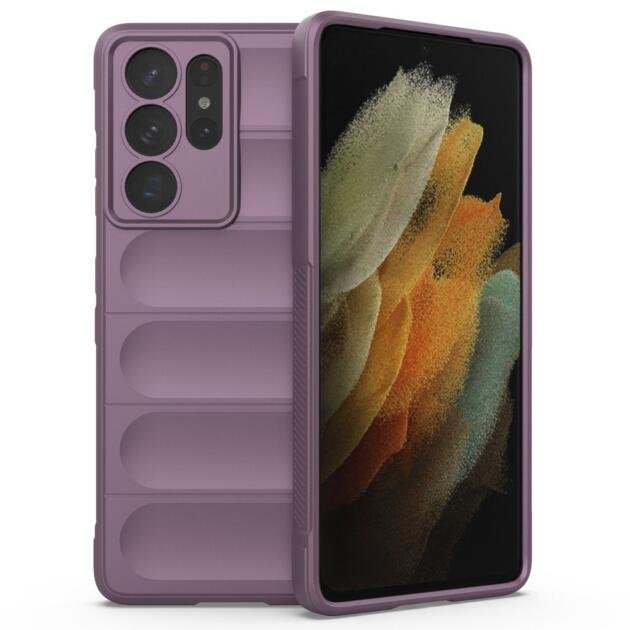 Coque TPU robuste pour Samsung Galaxy S21 Ultra 5G - Violet Clair