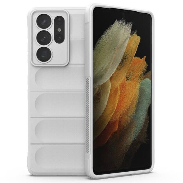 Coque TPU robuste pour Samsung Galaxy S21 Ultra 5G - Blanc
