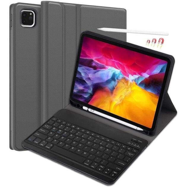 Étui clavier pour iPad Pro 11 pouces - Gris