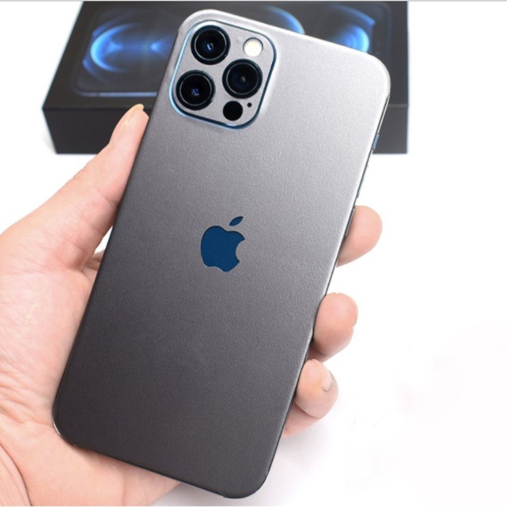 Multiple Colors Integrated Mobile Sticker Matte Surface Color Changing Adhering Coverage for iPhone 13 Pro Max 6.7 inch - Black – Image 2