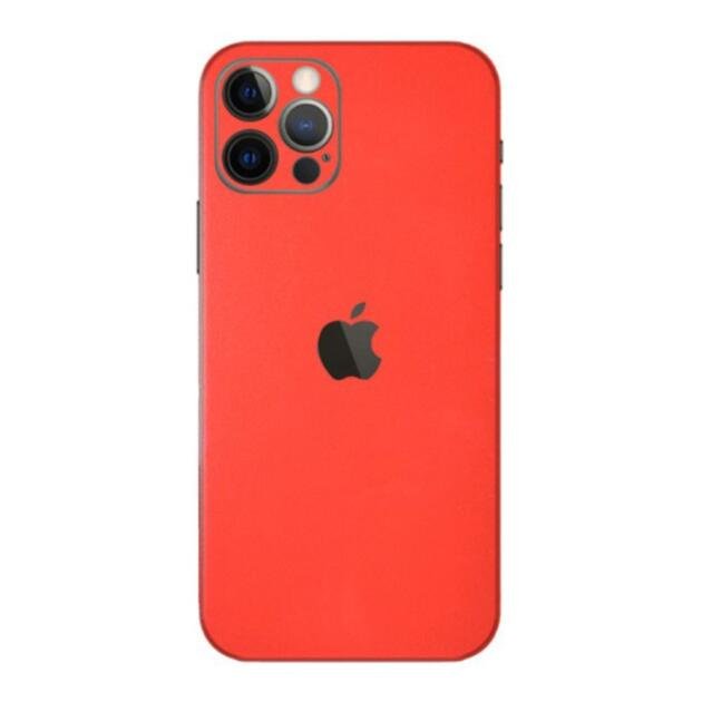 Adhésif décoratif multicolore mat pour iPhone 13 Pro Max 6,7 pouces - Rouge