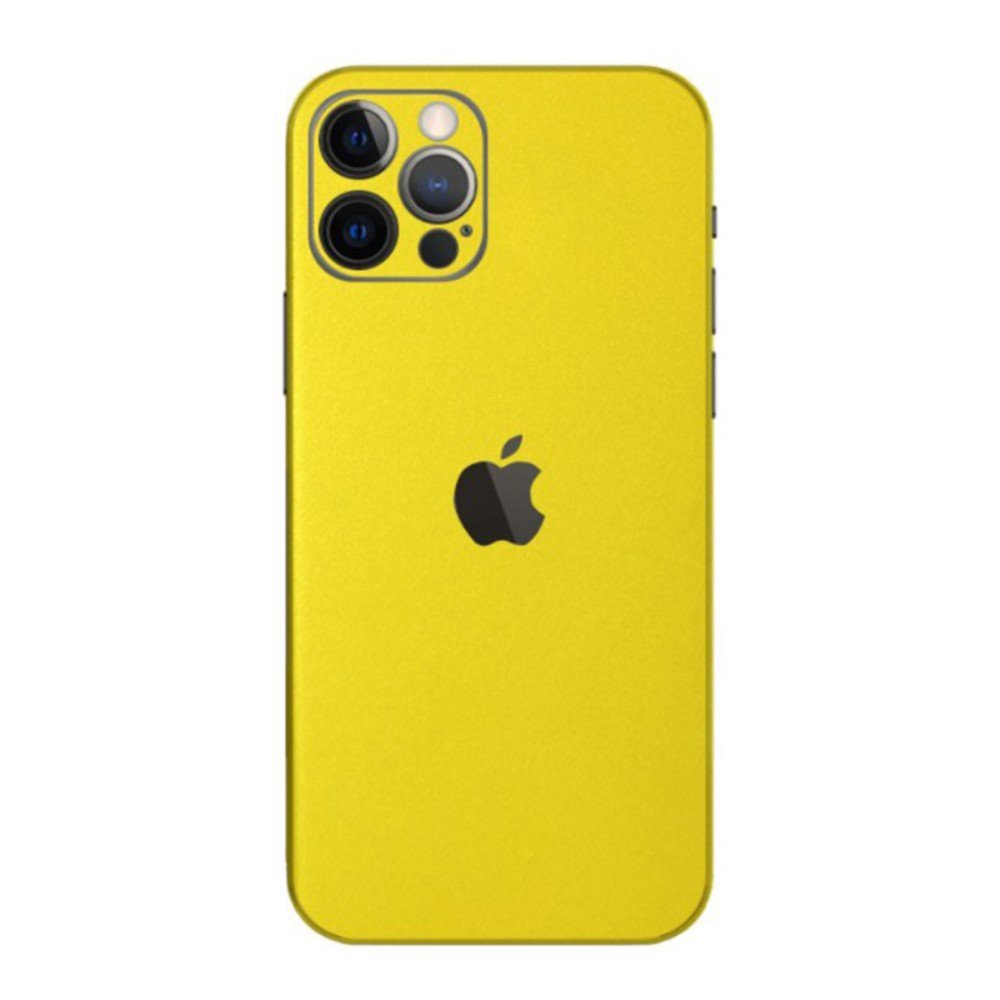 Multiple Colors Integrated Mobile Sticker Matte Surface Color Changing Adhering Coverage for iPhone 13 Pro Max 6.7 inch - Yellow