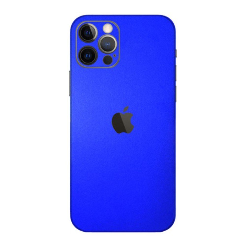 Multiple Colors Integrated Mobile Sticker Matte Surface Color Changing Adhering Coverage for iPhone 13 Pro Max 6.7 inch - Blue