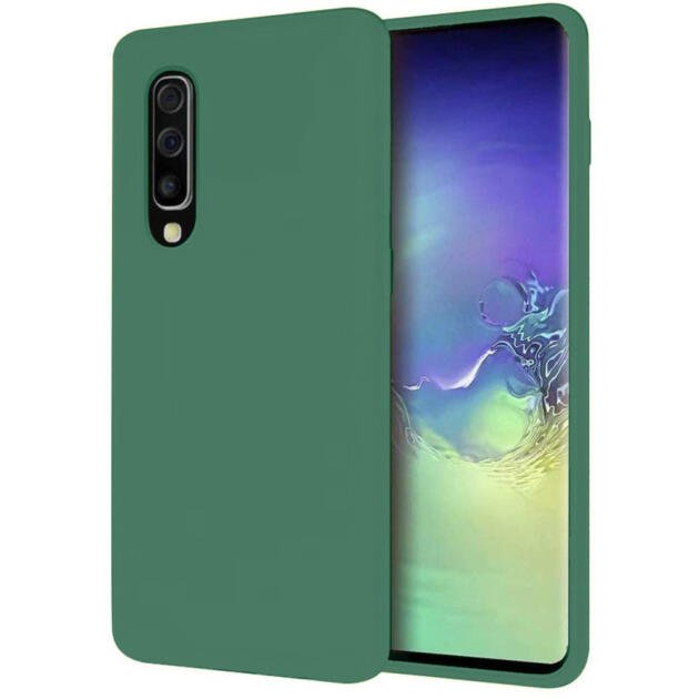 Coque Silicone Compatible pour Samsung Galaxy A30S A307, A50 A505 & A50S A507 Green