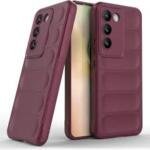 For Samsung Galaxy A35 5G Non-Slip Soft TPU Phone Case Drop-Proof Cell Phone Protective Cover - Wine Red