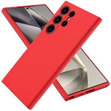 Silicone Case/Coque en Silicone For Samsung Galaxy S25 Ultra-Wine Red