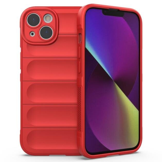 Coque TPU pour iPhone 14 Plus 6,7 pouces - Rouge