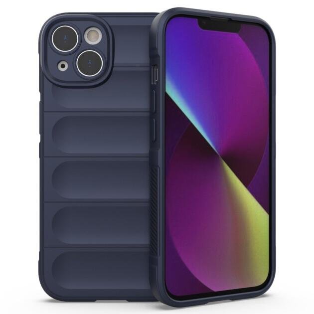 Coque TPU robuste pour iPhone 14 Plus 6,7 pouces - Bleu Foncé