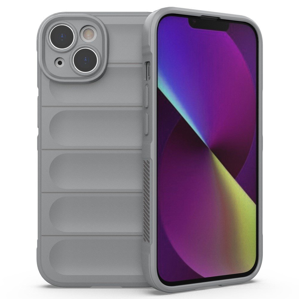 iPhone 14 Plus 6.7 inch Shock Absorption Mobile Phone Protector Cover - Light Grey