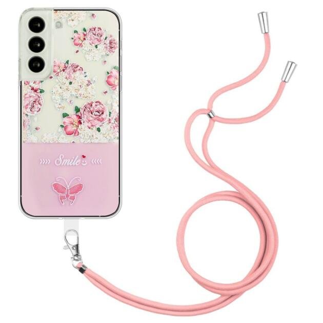 Coque papillon pour Samsung Galaxy S22 5G - Rouge