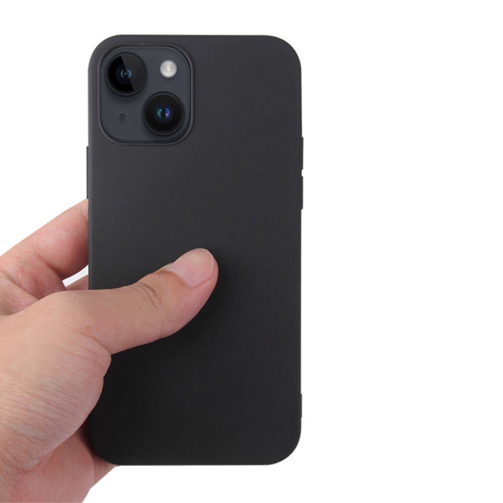 Coque TPU mat pour iPhone 14 Plus - Noir – Image 3