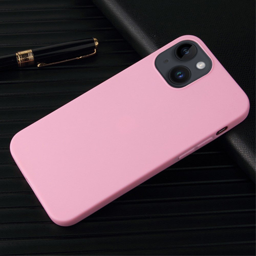 Coque TPU mat pour iPhone 14 Plus - Rose – Image 2
