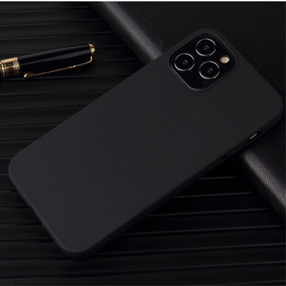 For iPhone 14 Pro 6.1 inch Flexible TPU Phone Cover Matte Anti-drop Anti-scratch Back Case - Black – Image 2