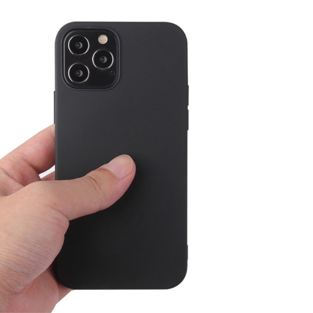 For iPhone 14 Pro 6.1 inch Flexible TPU Phone Cover Matte Anti-drop Anti-scratch Back Case - Black – Image 3