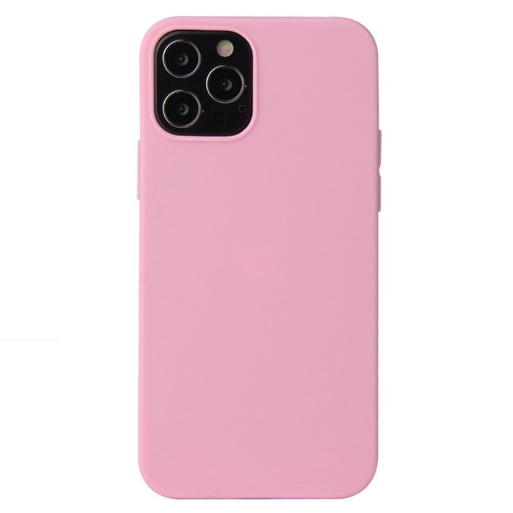 For iPhone 14 Pro 6.1 inch Flexible TPU Phone Cover Matte Anti-drop Anti-scratch Back Case - Pink