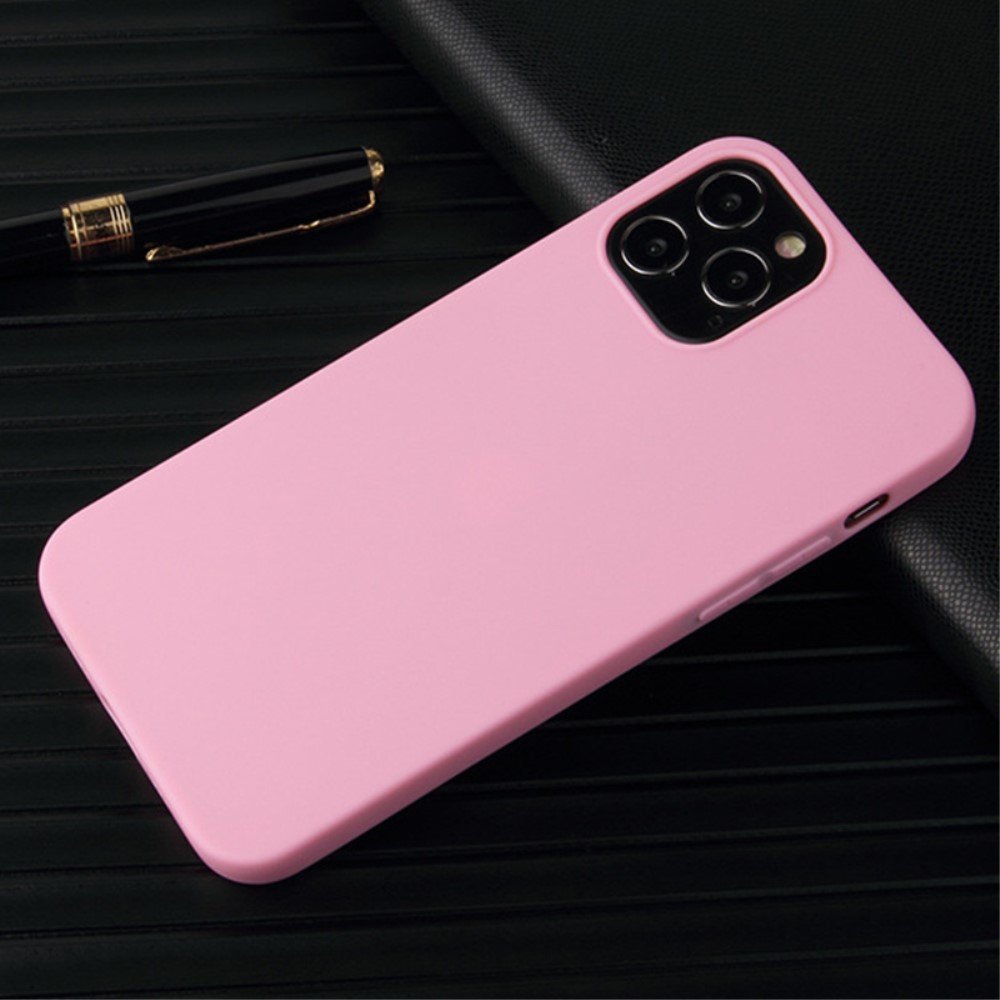 For iPhone 14 Pro 6.1 inch Flexible TPU Phone Cover Matte Anti-drop Anti-scratch Back Case - Pink – Image 2