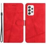 Étui en cuir retro pour Samsung Galaxy A73 5G - Rouge