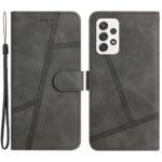 Étui portefeuille en cuir PU pour Samsung Galaxy A32 4G - Gris