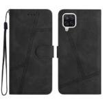 Étui portefeuille en cuir PU pour Samsung Galaxy A22 4G - Noir