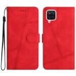 Étui portefeuille en cuir PU pour Samsung Galaxy A22 4G - Rouge