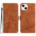 Étui portefeuille en cuir pour iPhone 14 Plus - Marron
