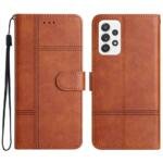 Étui portefeuille en cuir pour Samsung Galaxy A72 4G/5G - Marron