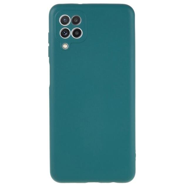 Coque silicone pour Samsung Galaxy A12/M12 - Vert Nuit