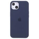 Coque silicone pour iPhone 14 - Bleu Foncé