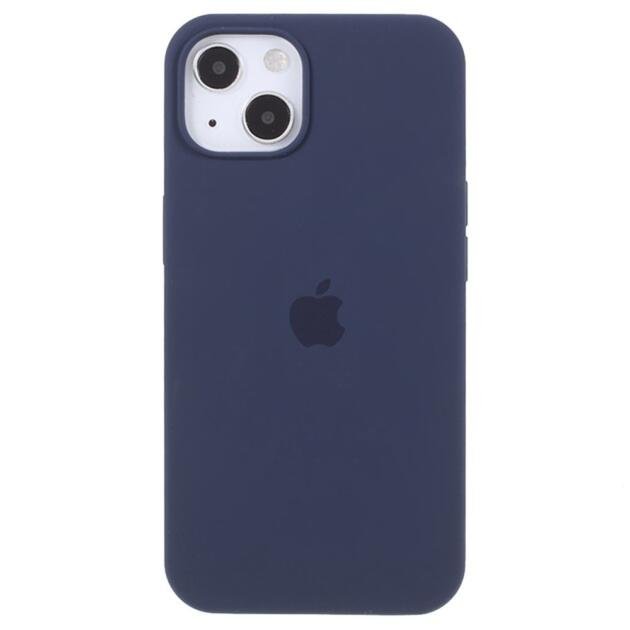 Coque silicone pour iPhone 14 - Bleu Foncé