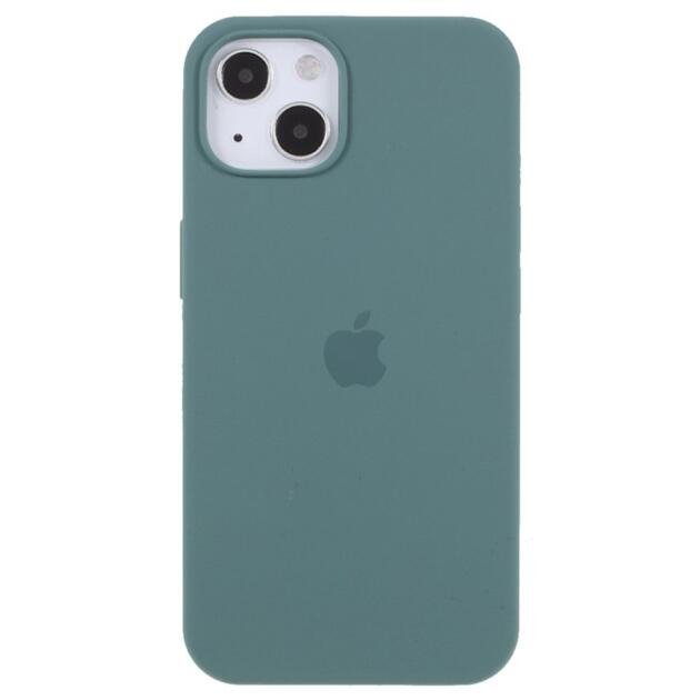 Coque silicone pour iPhone 14 - Vert Noirâtre