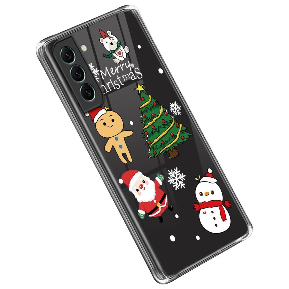 For Samsung Galaxy S22 5G Christmas Pattern Printing TPU Case Anti-drop Protective Xmas Phone Cover - Christmas Cartoon
